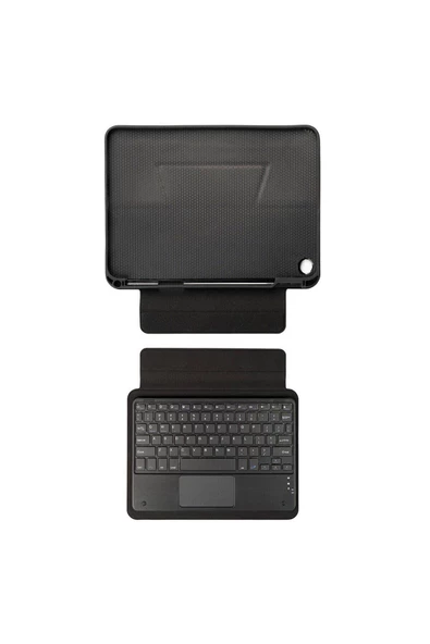 CEPCASE    Galaxy Tab A9 Plus Kılıf Border Keyboard Bluetooh Bağlantılı Standlı Klavyeli Tablet Kılıfı