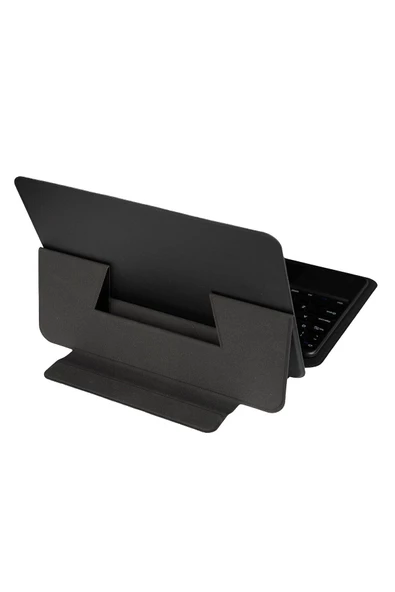 CEPCASE    iPad Pro 10.2 (8.Nesil) Uyumlu Bluetooh Klavyeli Touch Pad Standlı Tablet Kılıfı Border Keyboard - 2