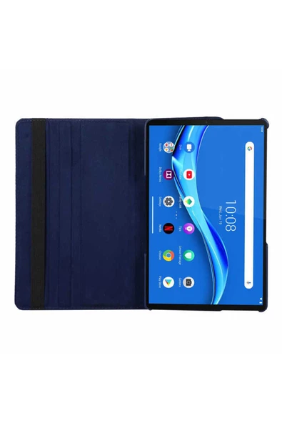 CEPCASE    Lenovo Tab P11 Pro 11.5' 2.Nesil Tablet Kılıfı 360° Dönebilen Dik Yatay Kullanım Standlı Akıllı Kap - 6
