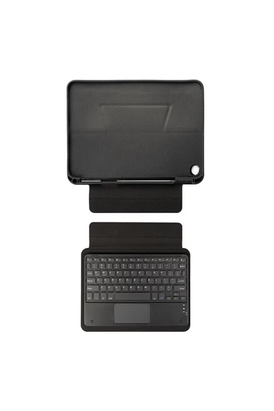 CEPCASE    Galaxy Tab A8 10.5 SM-X200 (2021) Bluetooh Klavyeli Touch Pad Standlı Tablet Kılıfı Border Keyboard