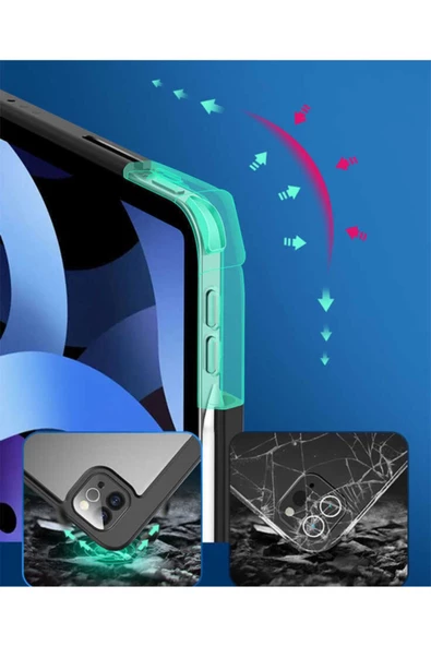 CEPCASE    Ipad Pro 12.9 2021 (5.NESİL) Kılıf Standlı Kalem Bölmeli Ayarlanabilir Mıknatıslı Kapak - 6