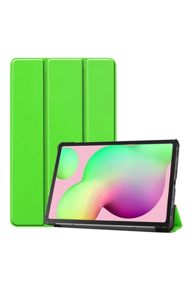 CEPCASE    Galaxy Tab A T580 Kılıf Smart Cover Katlanabilir Standlı Akıllı Kapak