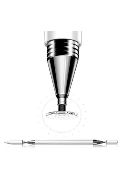 CEPCASE    Apple Ipad Iphone Android Uyumlu Pencil 2in1 Disk Uçlu Stylus Kalem - 6
