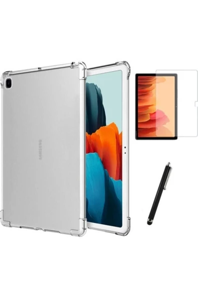 CEPCASE    Galaxy Tab A7 Sm T500 T505 T507 Antishock Tablet Kılıfı + Ekran Koruyucu + Kalem 10.4 Inç