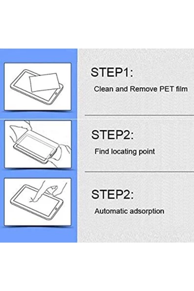 CEPCASE    Ipad Mini 4 Tablet Ekran Koruyucu Nano Screen Protector Tam Koruma - 6