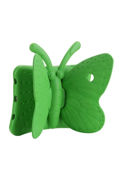 CEPCASE    Ipad 10.2 (8.NESİL) Tablet Kılıfı Butterfly Kelebekli Çocuklar Için Standlı Silikon Kılıf - 1