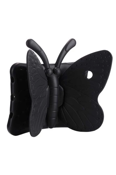 CEPCASE    Ipad 10.2 (8.NESİL) Tablet Kılıfı Butterfly Kelebekli Çocuklar Için Standlı Silikon Kılıf