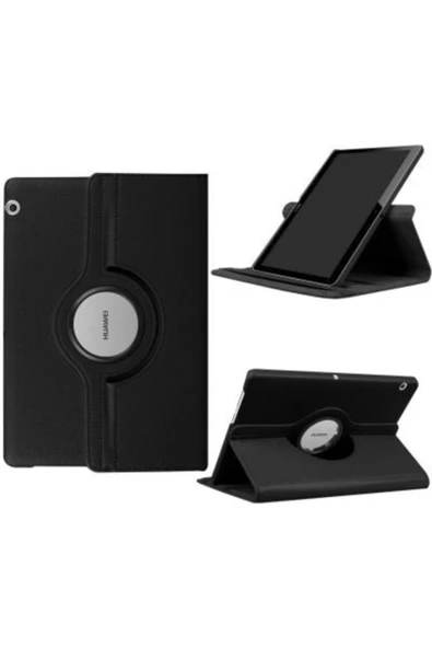 CEPCASE    Huawei T3 10 Inc Tablet Kılıfı 360° Dönen Standlı Tam Koruma+nano Ekran Koruma