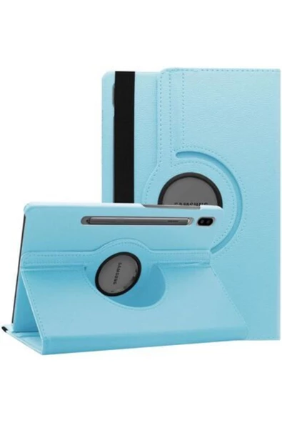 CEPCASE    Samsung Galaxy Tab S7 Plus T970 Tablet Kılıfı 360° Dönen Standlı Tam Koruma+nano Ekran Koruma - 1