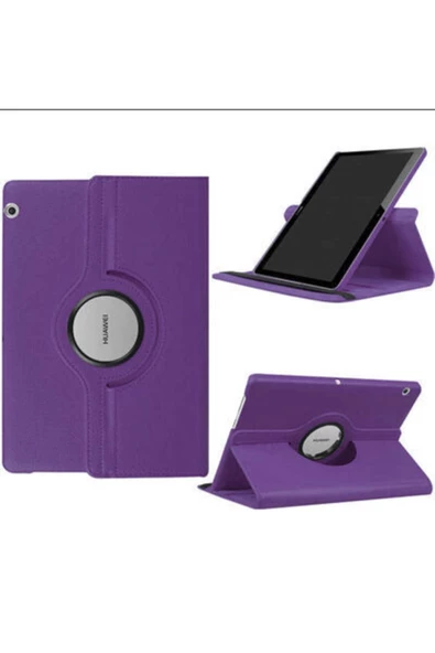 CEPCASE    Huawei T3 10 Inc Tablet Kılıfı 360° Dönen Standlı Tam Koruma+nano Ekran Koruma