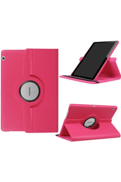 CEPCASE    Huawei T3 10 Inc Tablet Kılıfı 360° Dönen Standlı Tam Korumalı Kılıf