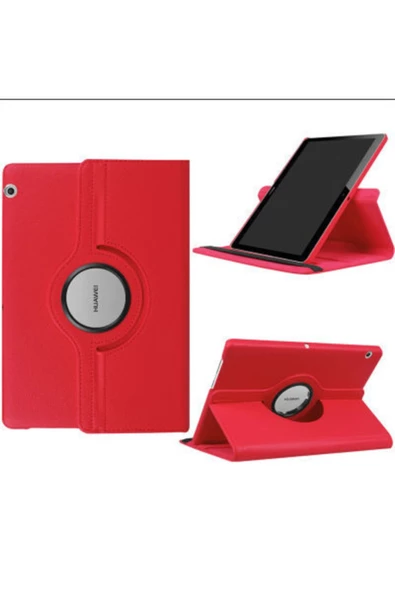 CEPCASE    Huawei T3 10 Inc Tablet Kılıfı 360° Dönen Standlı Tam Korumalı Kılıf