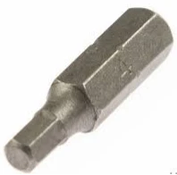 BAOHUI 1/4" Allen Bits 3x25 mm Cr-V