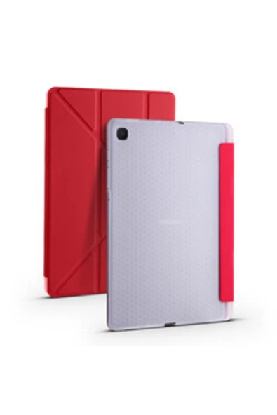 CEPCASE    Galaxy Tab S6 Lite P610 Kılıf Kalem Bölmeli Standlı Kapaklı Exculisive Akıllı Kapak