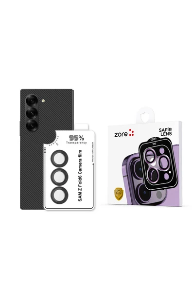 CEPCASE    Galaxy Z Fold 6 Kamera Lens Koruyucu Tak Yapıştır Aparatlı Sapphire Lens Koruma ürün görseli