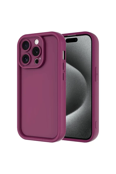 CEPCASE    Apple  iPhone 15 Pro Max Kılıf Kamera Korumalı Anti Darbe Özellikli Tam Koruma Pineapple Kapak