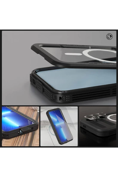 CEPCASE    Galaxy S24 Uyumlu Kılıf Su Geçirmez Magsafe Şarj Özellikli High Quality Waterproof  Kalıp Shockproof - 5