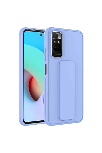 CEPCASE    Xiaomi Redmi Note 11S Global Kılıf Standlı Kamera Çıkıntılı Gövdeyi Tam Saran Deri Dokulu Tam Uyumlu