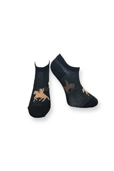 Me-vo 4'lü Çok Renkli Çok Desenli Unisex Esnek Nem Alabilen Pamuklu Patik Çoraplar - Resim 5