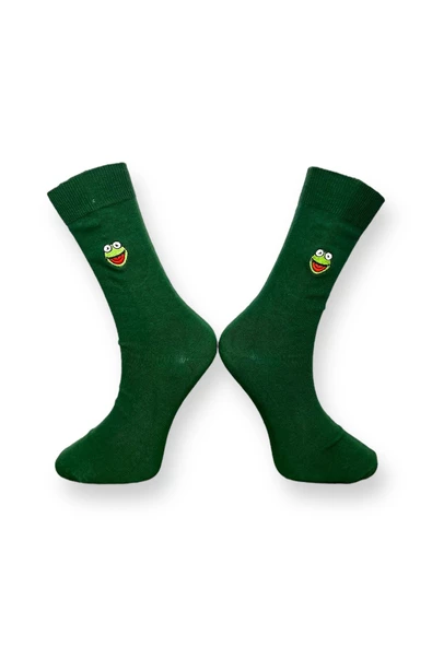 Me-vo 3'lü Mini Hayvan Desenli Unisex Esnek Nem Alabilen Pamuklu Koyu Renkli Soket Çoraplar - Resim 5