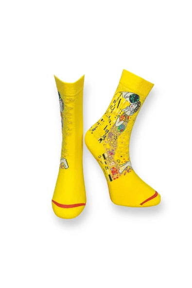 Me-vo 2'li Renkli Unisex Esnek Nem Alabilen Pamuklu Sanatsal Soket Çoraplar - Resim 2