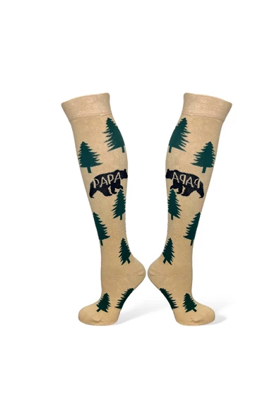 Me-vo 4'lü Karışık Renkli Uzun Unisex Esnek Nem Alabilen Pamuklu Çok Desenli Dizüstü Çoraplar - Resim 2