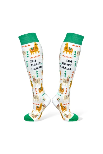 Me-vo 4'lü Uzun Unisex Esnek Nem Alabilen Pamuklu Çok Renkli Çok Desenli Dizüstü Çoraplar - Resim 5