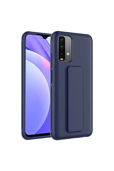 CEPCASE    Xiaomi Poco M5S Kılıf Standlı Kamera Çıkıntılı Gövdeyi Tam Saran Deri Dokulu Tam Uyumlu ürün görseli