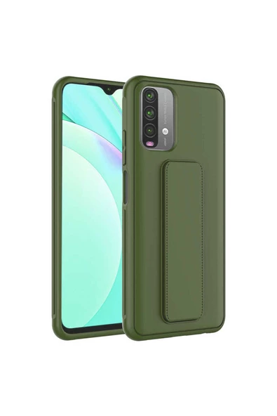 CEPCASE    Xiaomi Poco M5S Kılıf Standlı Kamera Çıkıntılı Gövdeyi Tam Saran Deri Dokulu Tam Uyumlu - Resim 4