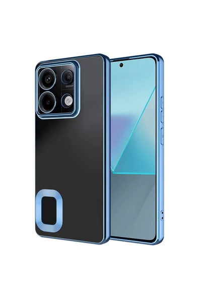 CEPCASE    Xiaomi Redmi Note 13 Pro 5G  Uyumlu  Kamera Korumalı Logo Gösteren New fashion  Tam Kalıp Kapak