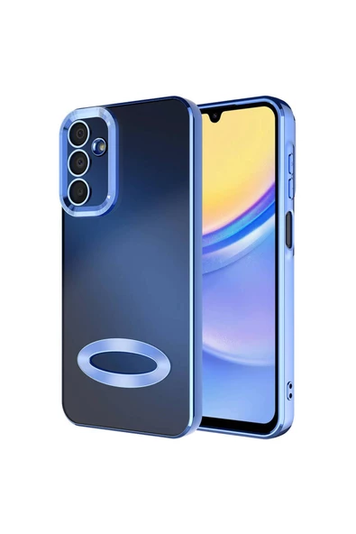 CEPCASE    Samsung Galaxy A25 Uyumlu Kılıf Kamera Korumalı Logo Gösteren New fashion  Tam Kalıp Kapak