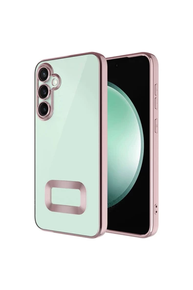 CEPCASE    Samsung Galaxy A55 Kılıf Kamera Korumalı Logo Gösteren New fashion  Tam Kalıp Kapak