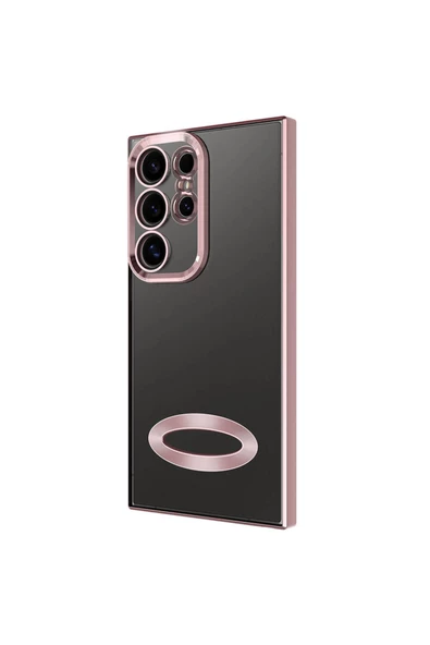 CEPCASE    Samsung Galaxy S24 Ultra Kılıf Kamera Korumalı Logo Gösteren New fashion  Tam Kalıp Kapak - Resim 6