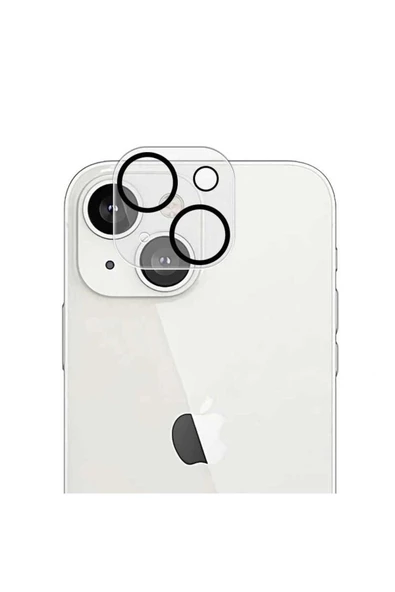 CEPCASE    Apple  iPhone 13 Mini Kamera Lens Koruyucu Tam Kapatan Transparent Sağlam Koruma