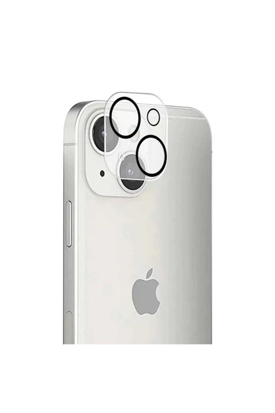 CEPCASE    Apple  iPhone 13 Kamera Lens Koruyucu Tam Kapatan Transparent Sağlam Koruma