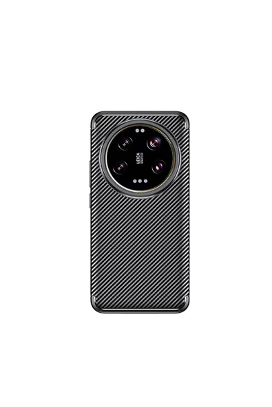 CEPCASE    Xiaomi Mi 14 Ultra Kılıf Karbon Fiber Tasarım Ultra Slim Lüx Görünüm Silikon Kapak - 4
