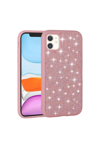 CEPCASE    Apple iPhone 11 Kılıf Diamond Pırıltılı Parlak Sağlam Koruma Shiny Stone Kapak - Resim 5