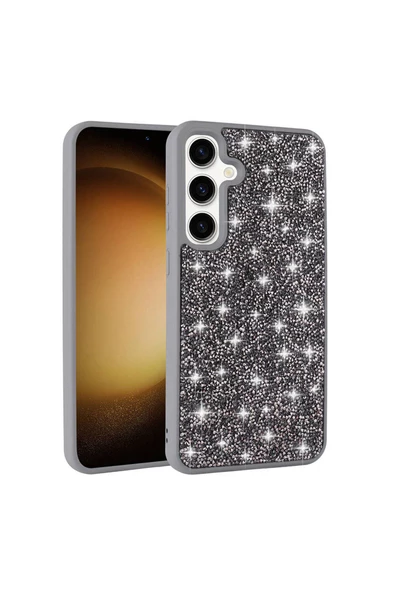 CEPCASE    Samsung Galaxy S24 Plus Kılıf Diamond Pırıltılı Parlak Sağlam Koruma Shiny Stone Kapak - Resim 5