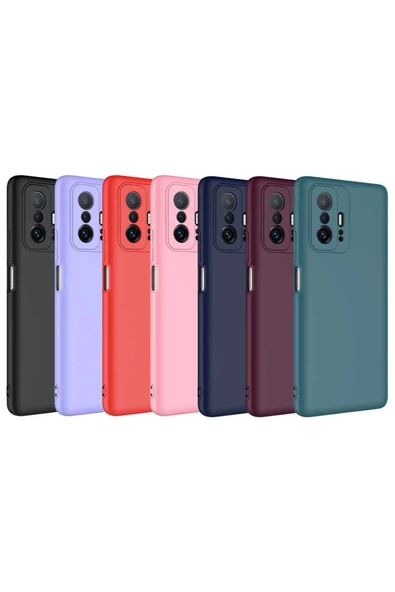 CEPCASE    Xiaomi Mi 11T 5G Kılıf Lansman Model Kadife İç Tasarım Soft Mat Yüzey Silikon Kapak - Resim 3