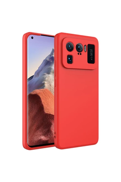 CEPCASE    Xiaomi Mi 11 Ultra Kılıf Lansman Model Kadife İç Tasarım Soft Mat Yüzey Silikon Kapak ürün görseli