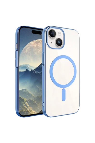 CEPCASE    Apple  iPhone 15 Kılıf Wireless Şarj Özellikli Mıknatıslı Magsafe Sert Slim Kapak ürün görseli