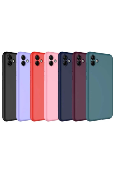 CEPCASE    Samsung Galaxy A04 Kılıf Lansman Model Kadife İç Tasarım Soft Mat Yüzey Silikon Kapak - Resim 3
