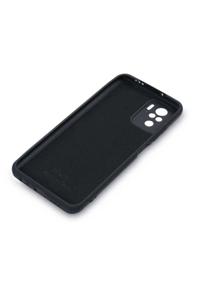 CEPCASE    Xiaomi Redmi Note 10 Kılıf Lansman Model Kadife İç Tasarım Soft Mat Yüzey Silikon Kapak - Resim 4