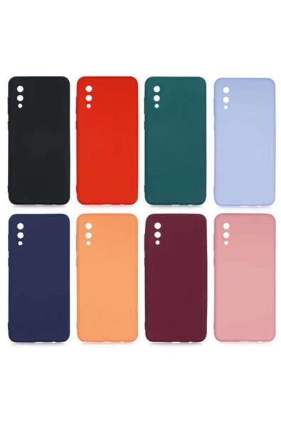 CEPCASE    Samsung Galaxy A02 Kılıf Lansman Model Kadife İç Tasarım Soft Mat Yüzey Silikon Kapak - Resim 3