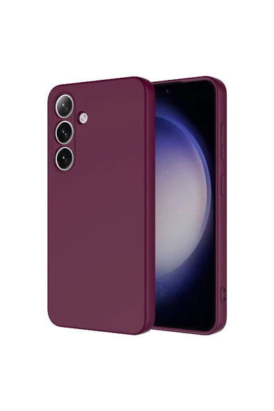 CEPCASE    Samsung Galaxy S24 Plus Kılıf Lansman Model Kadife İç Tasarım Soft Mat Yüzey Silikon Kapak