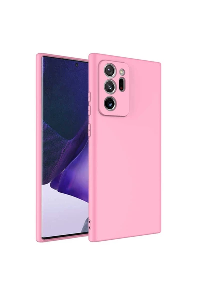 CEPCASE    Samsung Galaxy Note 20 Ultra Kılıf Lansman Model Kadife İç Tasarım Soft Mat Yüzey Silikon Kapak