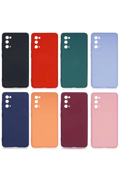 CEPCASE    Samsung Galaxy S20 FE Kılıf Lansman Model Kadife İç Tasarım Soft Mat Yüzey Silikon Kapak - 4