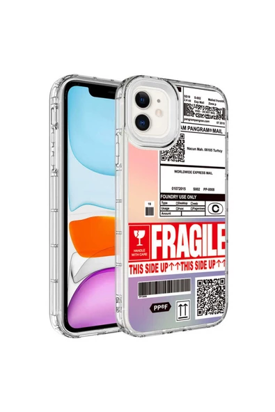 CEPCASE    Apple  iPhone 12 Kılıf Kamera Korumalı Colourful Desenli Hard Silikon Summer Style Kapak