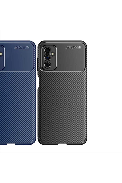 CEPCASE    Samsung Galaxy M52 Kılıf Karbon Fiber Tasarım Ultra Slim Lüx Görünüm Silikon Kapak - Resim 3