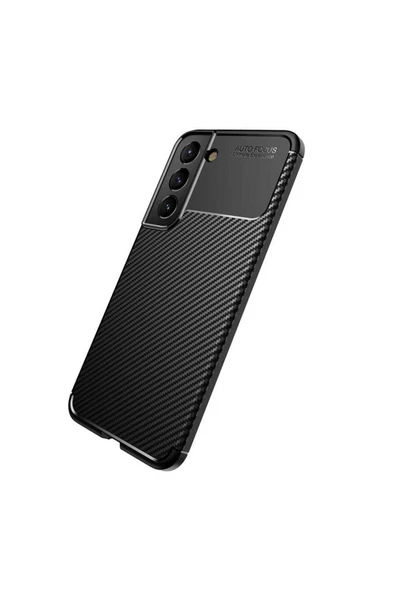 CEPCASE    Samsung Galaxy S22 Plus Kılıf Karbon Fiber Tasarım Ultra Slim Lüx Görünüm Silikon Kapak - Resim 5